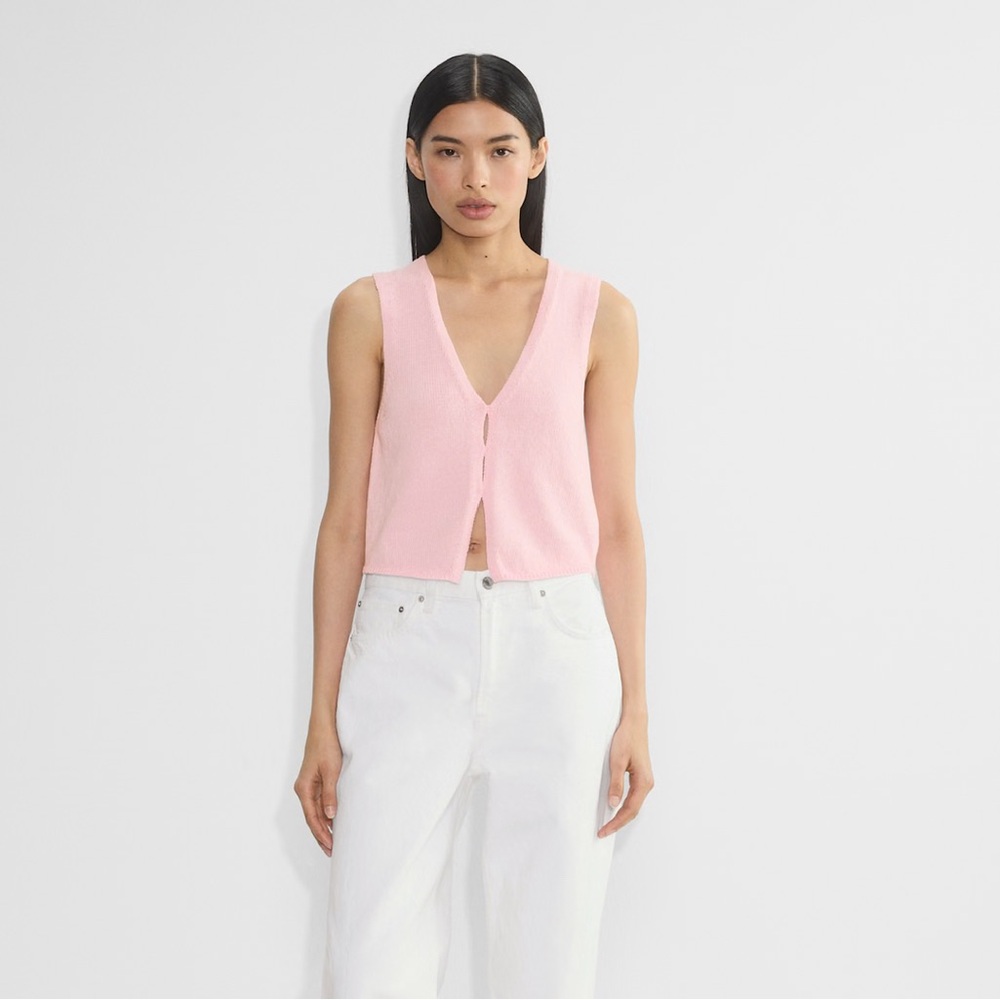 Aritiza Wilfred Basque Sweater Vest. Light Pink Limited Edition. Size XS
